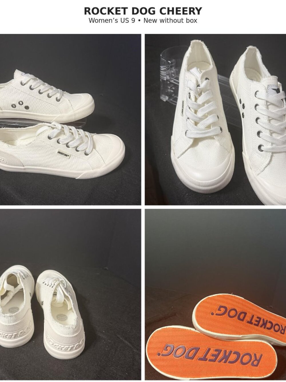 Rocket Dog Cheery Cream Canvas Sneakers Women's 9 New No Box